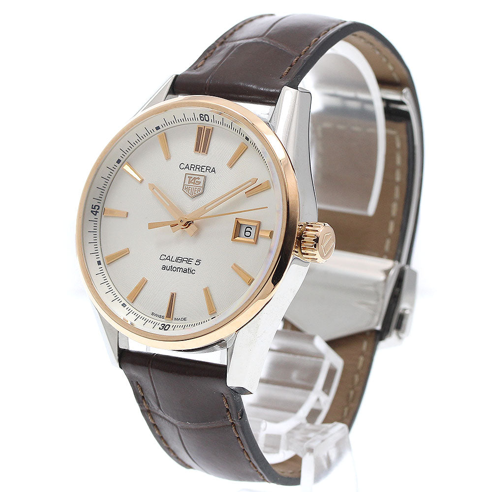 TAG HEUER Carrera Caliber 5 WAR215D.FC6181 Date Silver Dial Automatic Men's Watch_974208