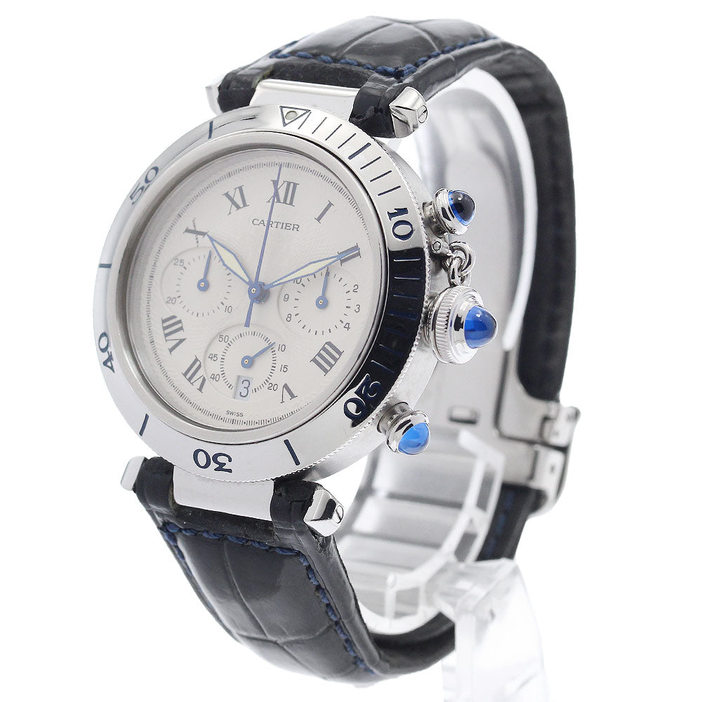 CARTIER Pasha Chrono W3101855 Date beige Dial Quartz Men's Watch_974748
