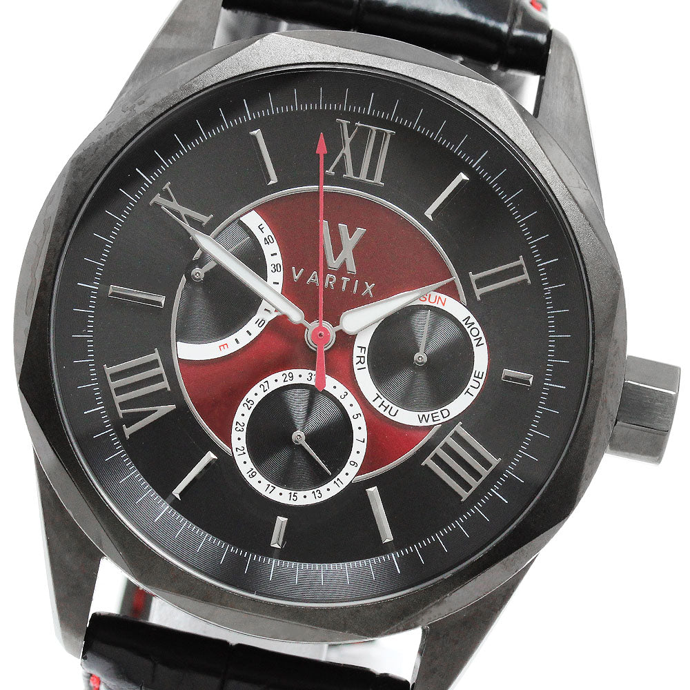 VARTIX ALIVE PR02B Day-Date Power Reserve Black / red Dial Automatic Men's Watch_974800