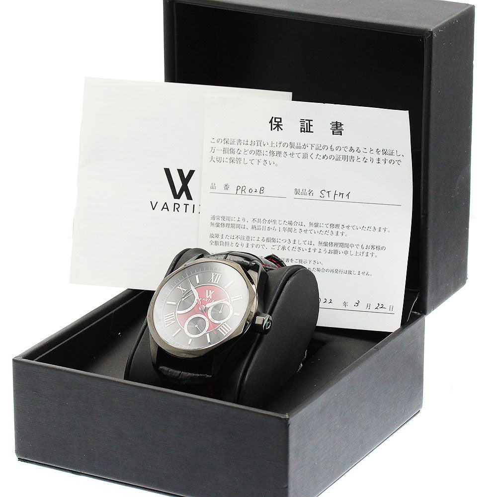 VARTIX ALIVE PR02B Day-Date Power Reserve Black / red Dial Automatic Men's Watch_974800