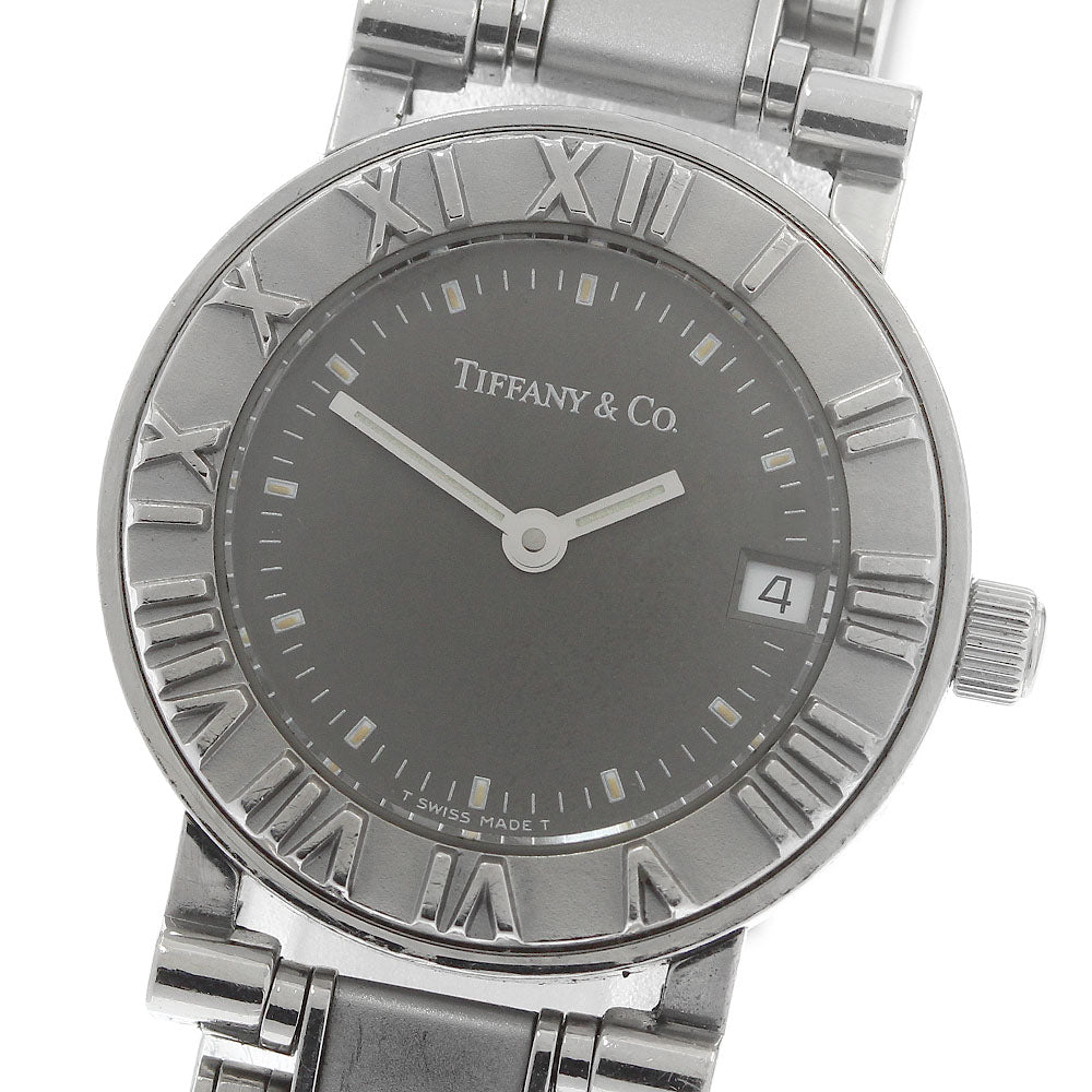 TIFFANY&Co. Atlas Date gray Dial Quartz Ladies Watch_974815
