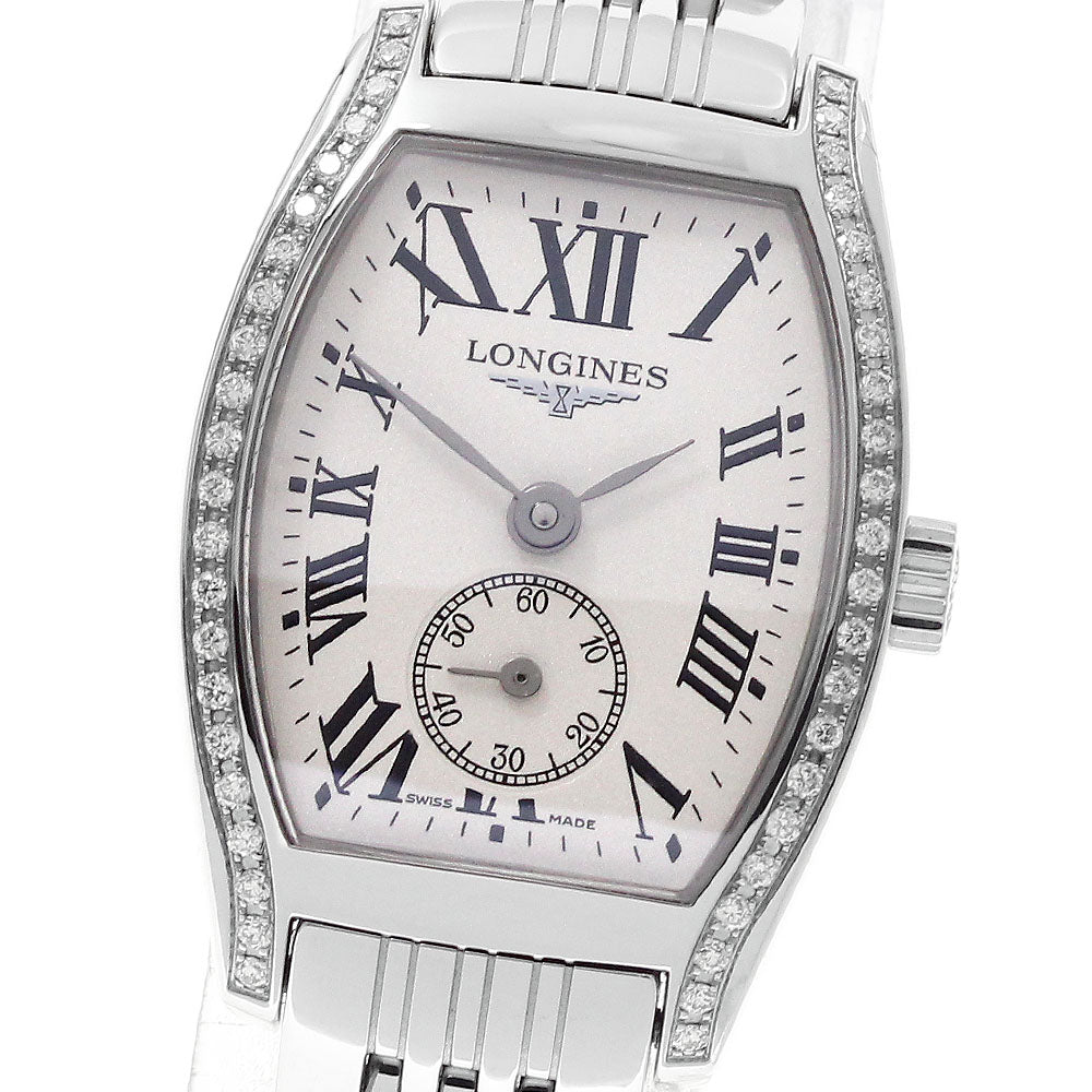 LONGINES Evidenza L2.175.0 Side diamond bezel Silver Dial Quartz Ladies_974894