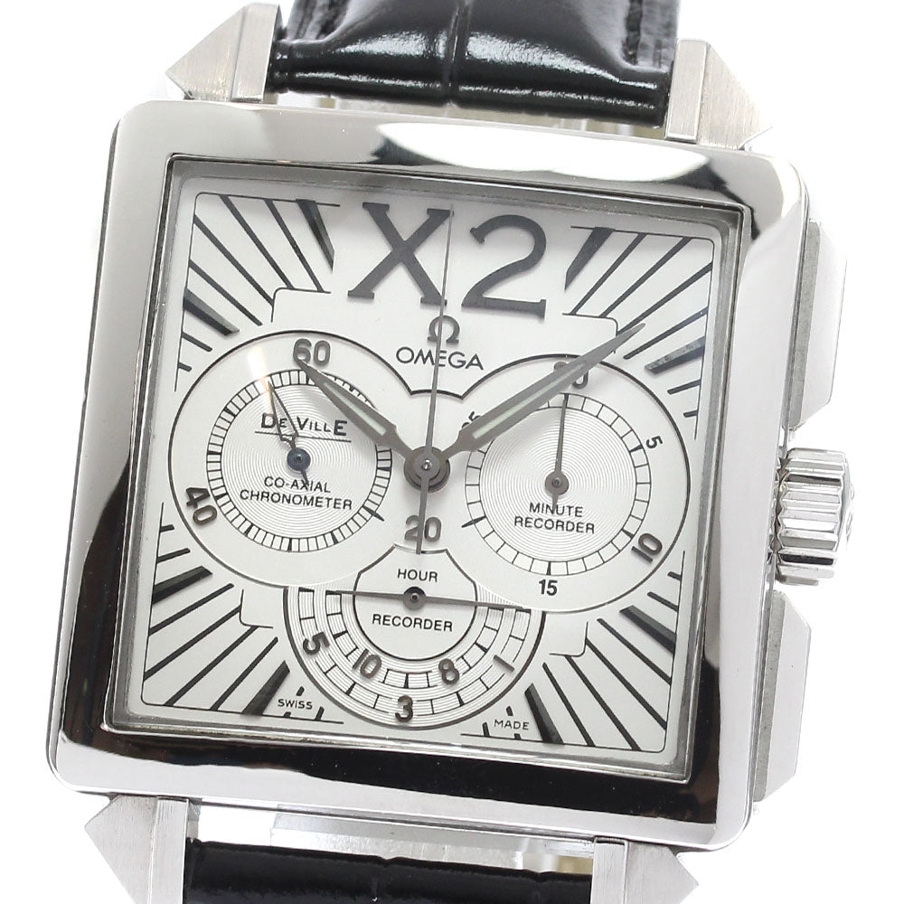 OMEGA De Ville X2 Co-Axial 423.13.37.50.02.001 Chronograph Silver Dial Automatic Men's Watch_975010