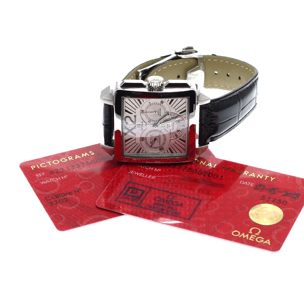 OMEGA De Ville X2 Co-Axial 423.13.37.50.02.001 Chronograph Silver Dial Automatic Men's Watch_975010