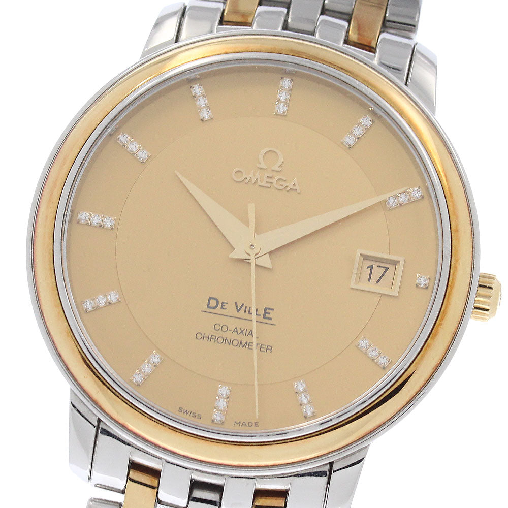 OMEGA De Ville Prestige 4374.15 Index diamond gold Dial Automatic Men's_975115