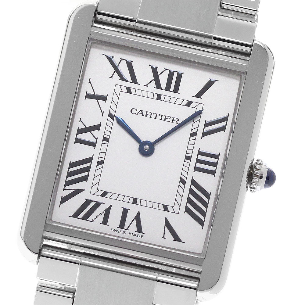 CARTIER Tank solo LM W5200014 Silver Dial Quartz Men's Watch_975153