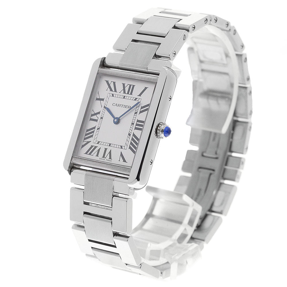 CARTIER Tank solo LM W5200014 Silver Dial Quartz Men's Watch_975153