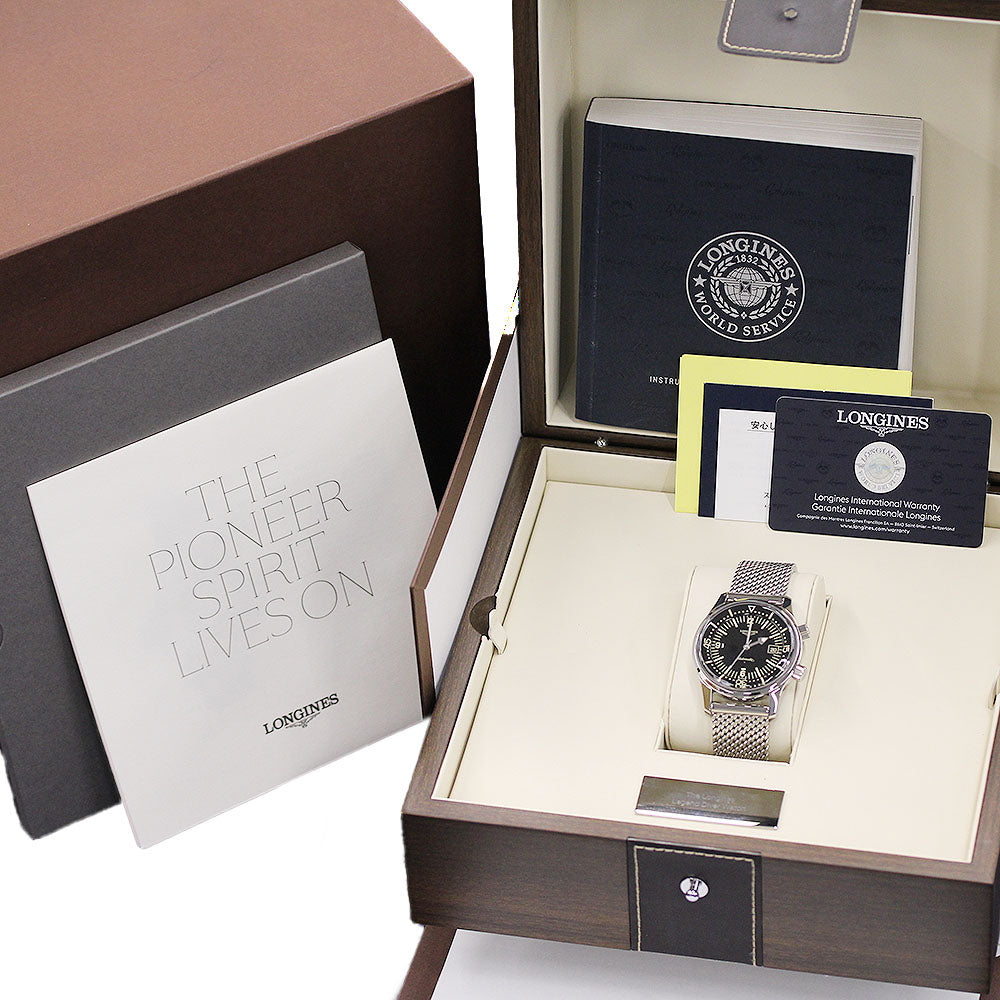 LONGINES Legend diver L3.774.4.50.6 Date black Dial Automatic Men's Watch_975298