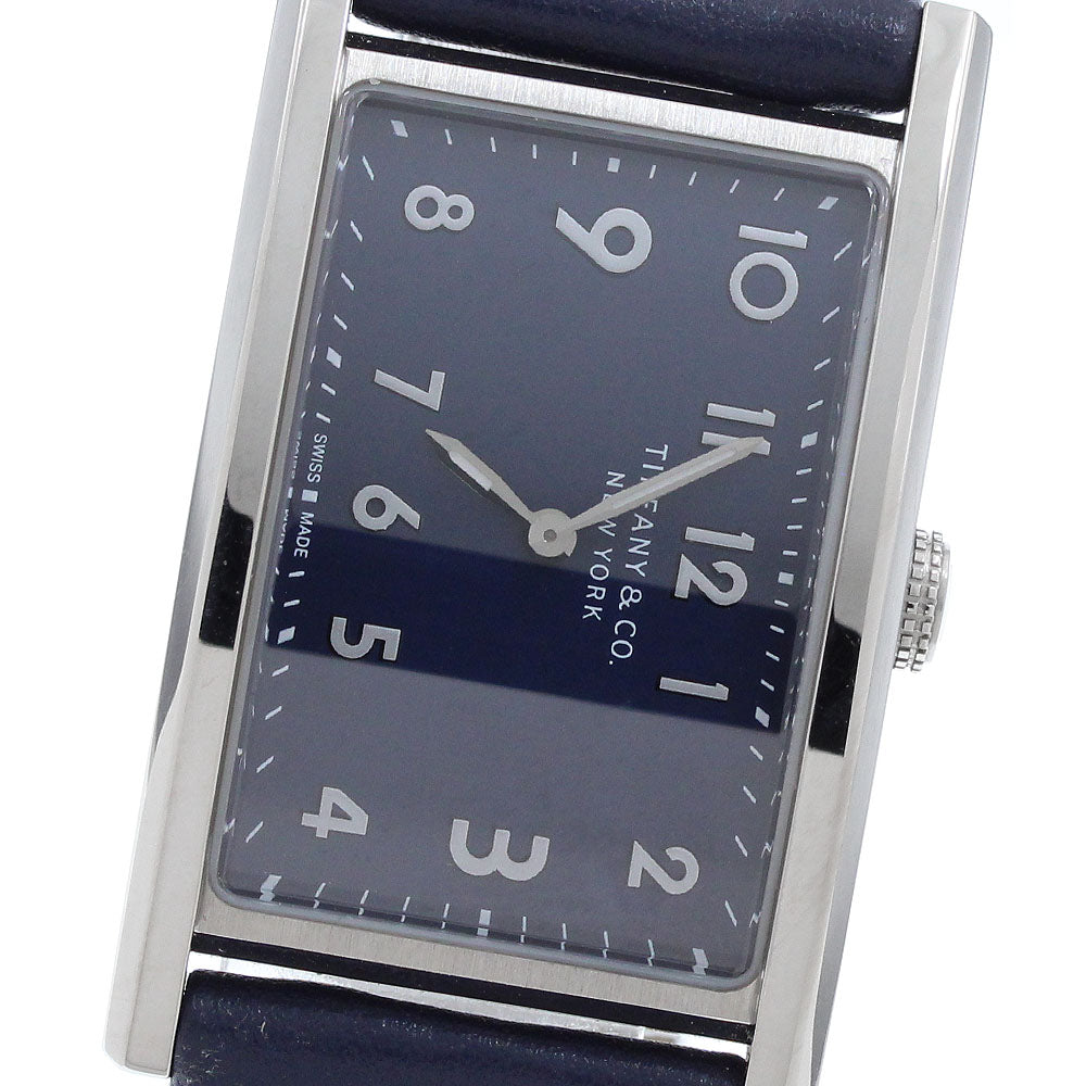 TIFFANY&Co. East West Mini 36668644 Navy Dial Quartz Ladies Watch_975377