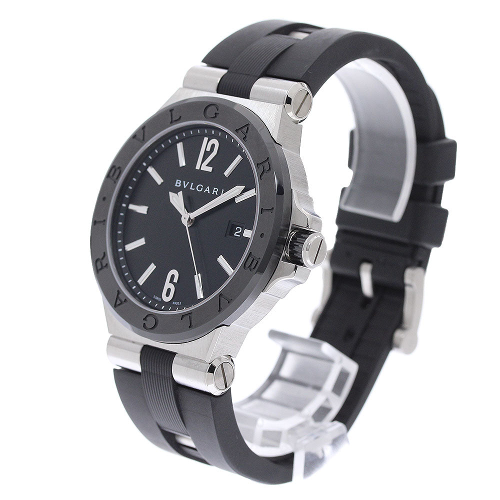 BVLGARI Diagono ceramic DG42SC Date black Dial Automatic Men's Watch_975440