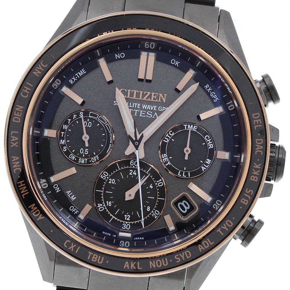 CITIZEN Attesa ACT Line CC4074-61W/F950-0029S0C Solar Powered Radio Men's_975638