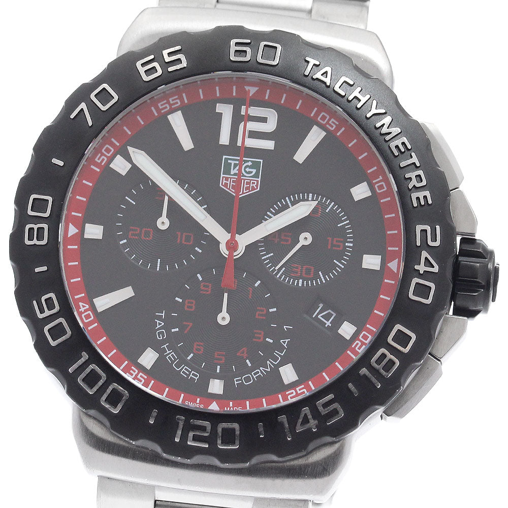 TAG HEUER Formula 1 CAU1116 Chronograph Date black Dial Quartz Men's _975812