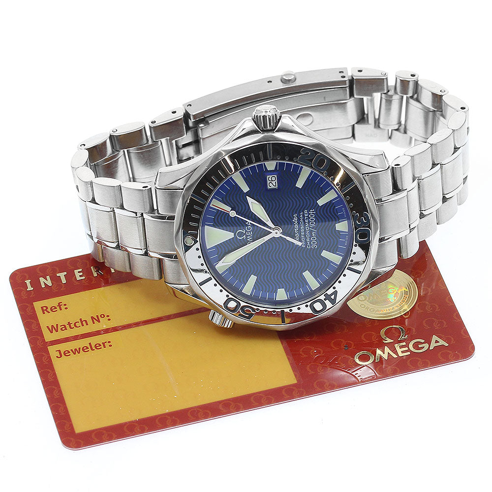 OMEGA Seamaster300 2255.80 Date Blue Dial Automatic Men's Watch_976484