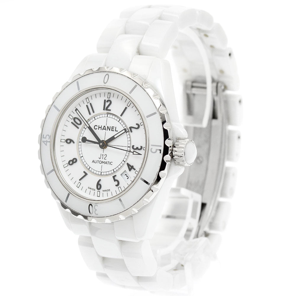 CHANEL J12 H0970 White ceramic date white Dial Automatic Men's Watch_976896