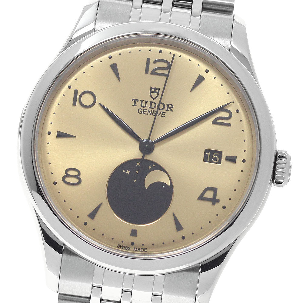 TUDOR 1926 Luna 91560 Moon phase gold Dial Automatic Men's Watch_977049