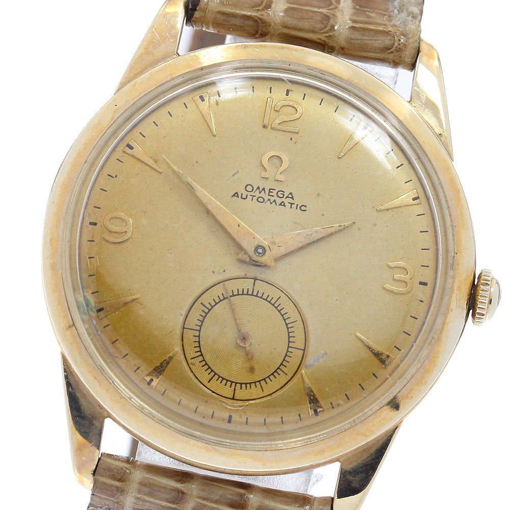 OMEGA F6262 Half Rotor Cal.344 Vintage gold Dial Automatic Men's Watch_980509