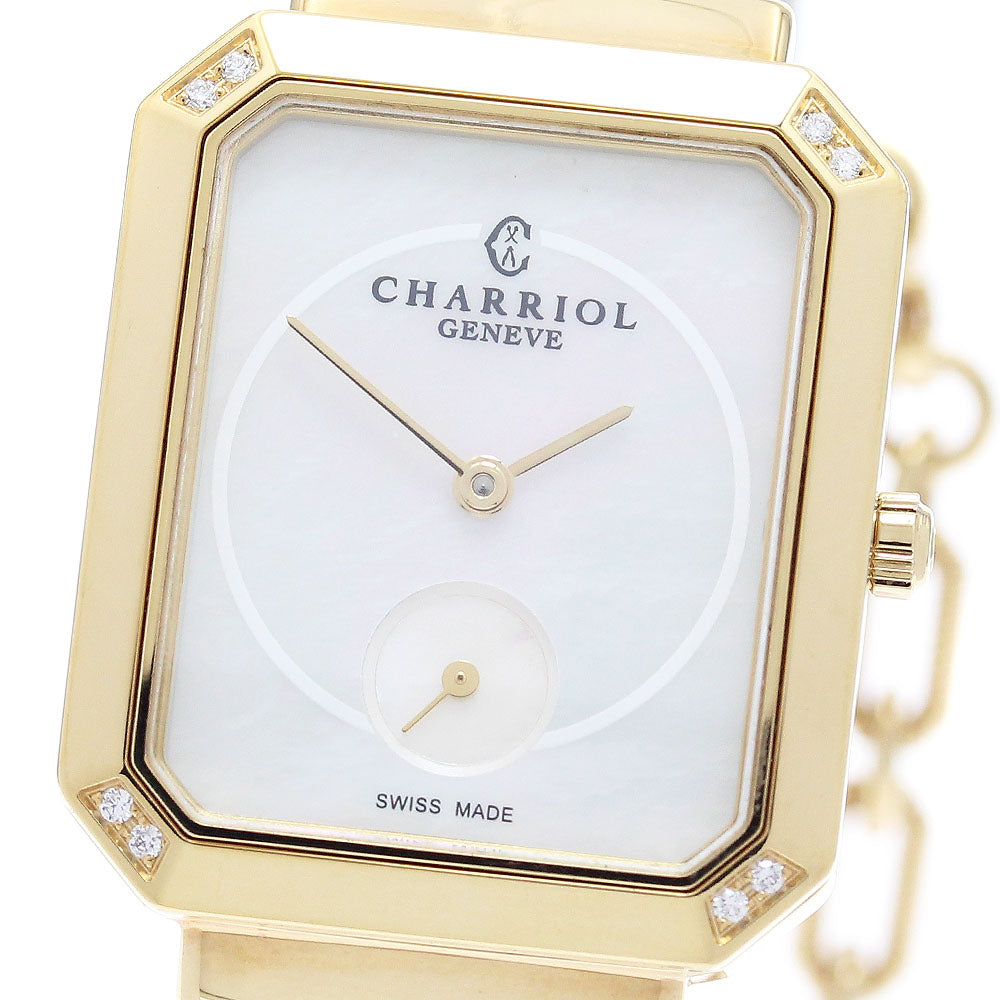 PHILIPPE CHARRIOL Saint-Tropez Mansart Rectangular STREYD2.560.004 White shell Dial Quartz Ladies Watch_981653