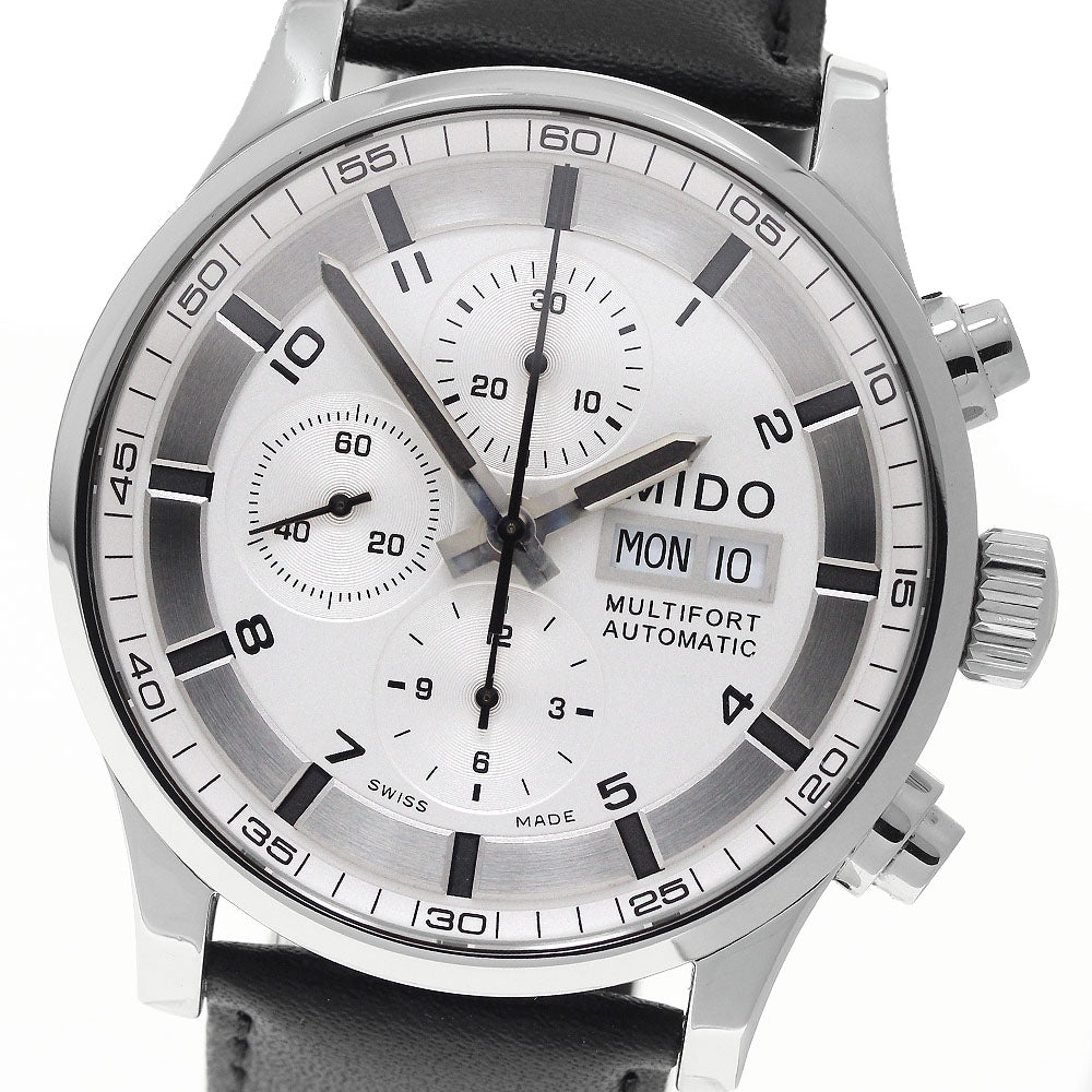 MIDO Multifort M005614A Chronograph Silver Dial Automatic Men's Watch_982259