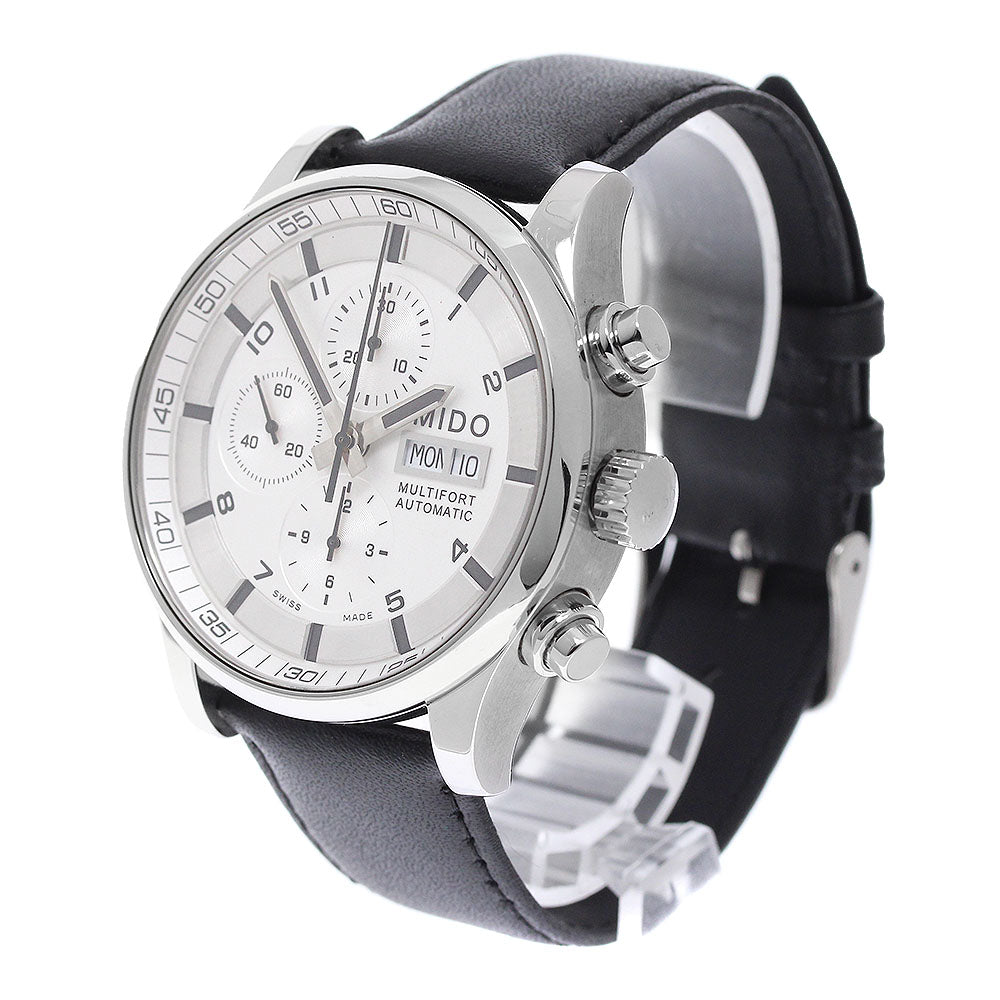 MIDO Multifort M005614A Chronograph Silver Dial Automatic Men's Watch_982259
