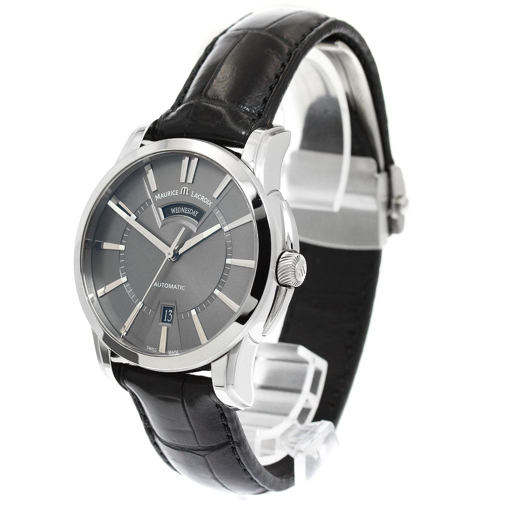 MAURICE LACROIX Pontos PT6158-SS001-23E Day date gray Dial Automatic Men's Watch_982734