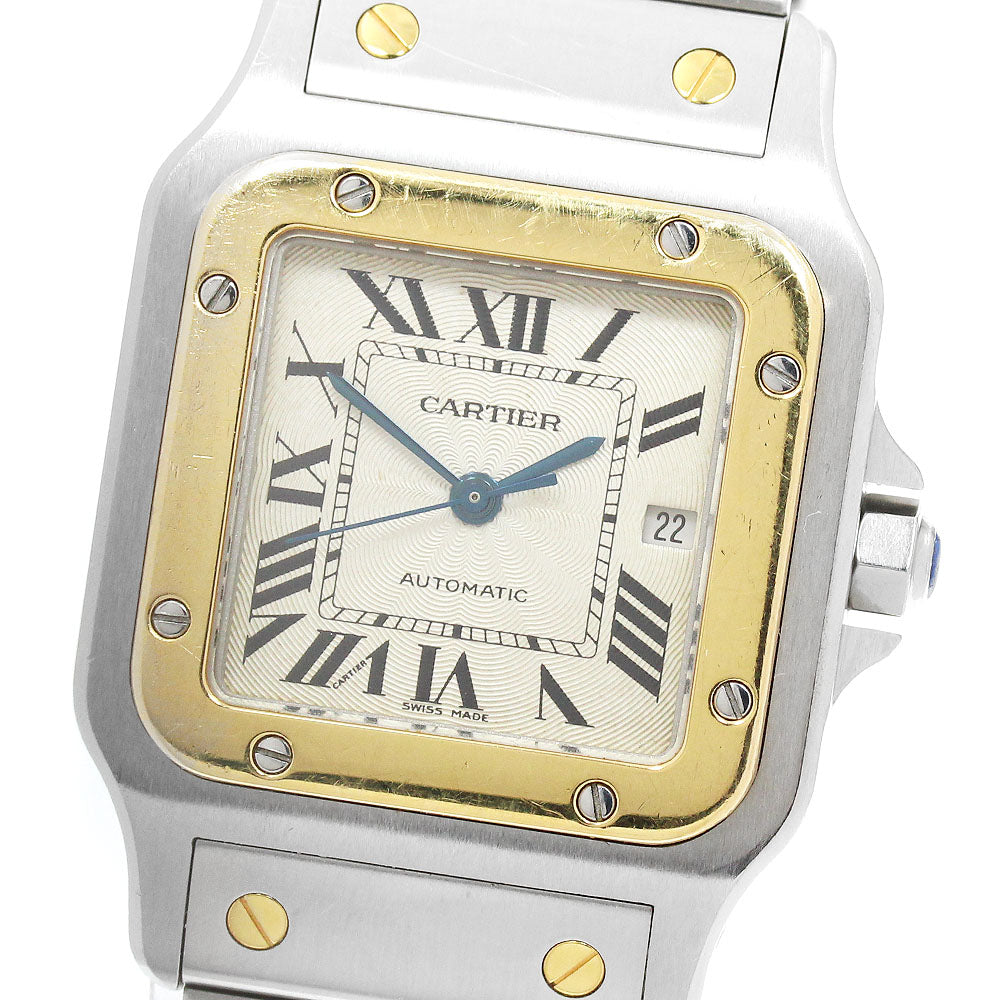 CARTIER Santos GalbeeLM W20058C4 YG2 tone Silver Dial Automatic Men's _983903