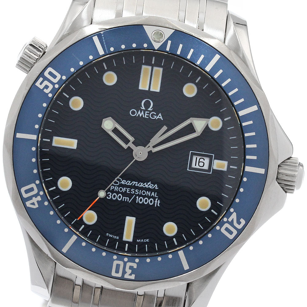 OMEGA Seamaster300 2541.80 Date Navy Dial Quartz Men's Watch_984314