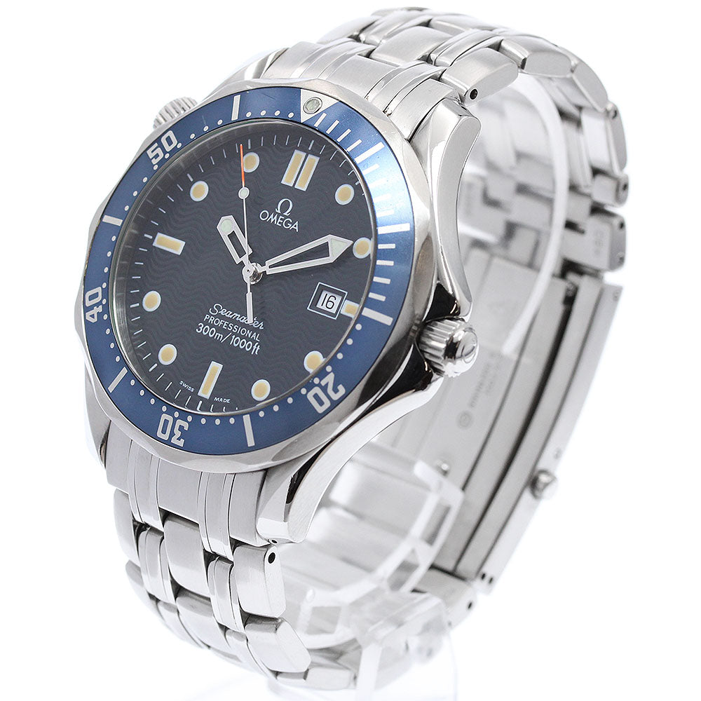 OMEGA Seamaster300 2541.80 Date Navy Dial Quartz Men's Watch_984314