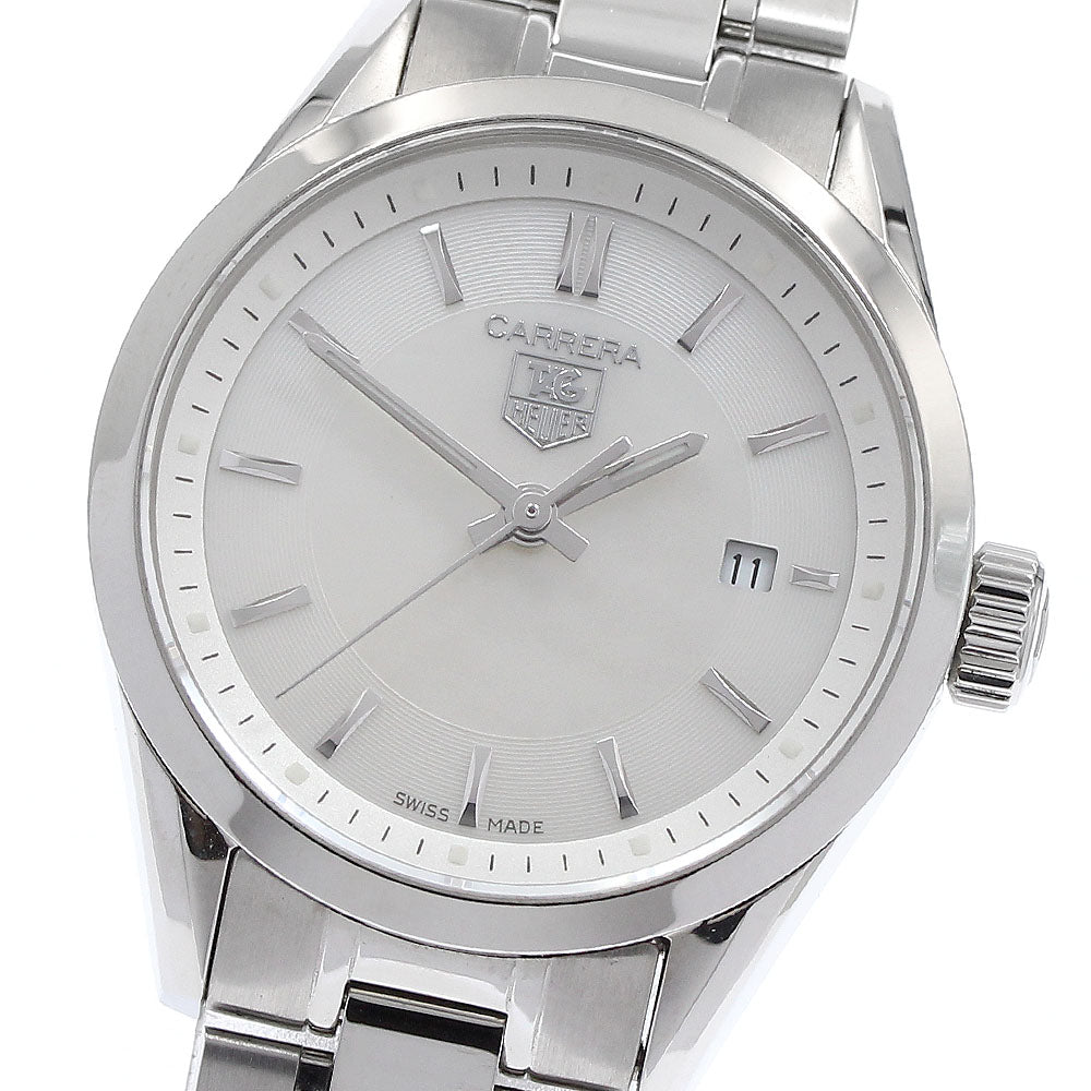 TAG HEUER Carrera WV1415.BA0793 Date White shell Dial Quartz Ladies Watch_985501