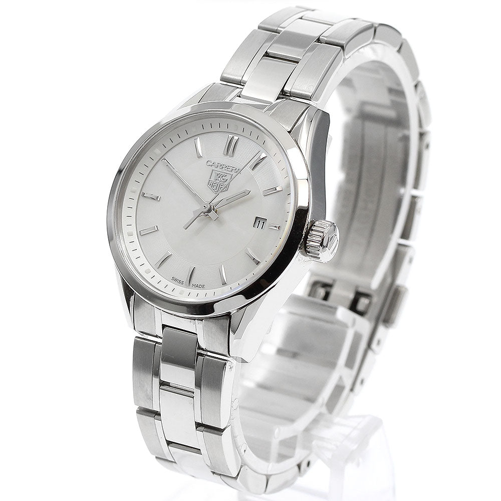 TAG HEUER Carrera WV1415.BA0793 Date White shell Dial Quartz Ladies Watch_985501