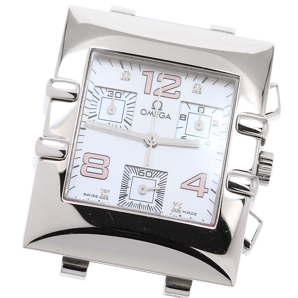 OMEGA Constellation Carre Quadra 1841.70.34 4P diamond white shell dial White shell Dial Ladies Watch_987067