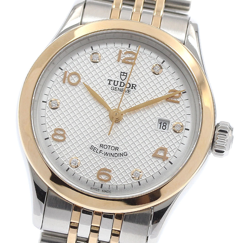 TUDOR 1926 91351 Date 6P diamond Silver Dial Automatic Ladies Watch_989937