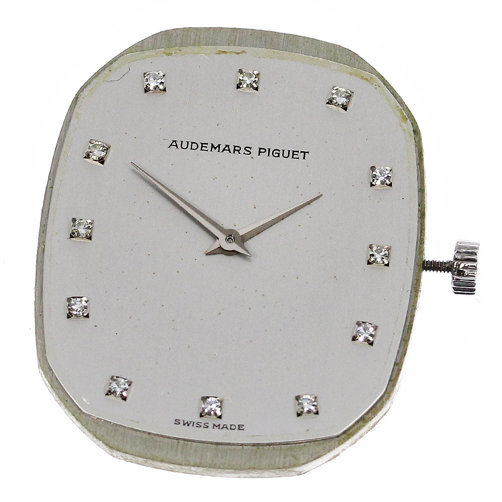 AUDEMARS PIGUET 12P diamond cal.2080 movement Silver Dial Hand Winding Men's Watch_A-167