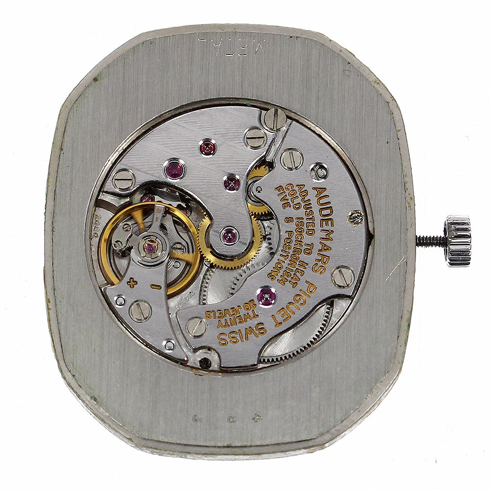 AUDEMARS PIGUET 12P diamond cal.2080 movement Silver Dial Hand Winding Men's Watch_A-167