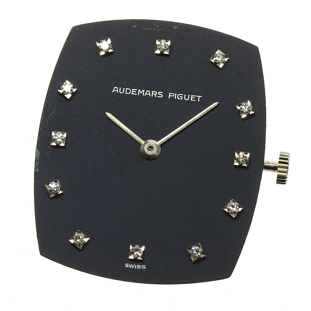 AUDEMARS PIGUET 12P diamond cal.2003/1 movement Navy Dial Hand Winding Men's Watch_A-222