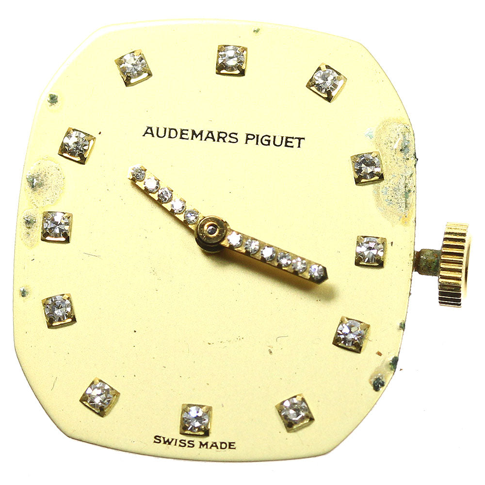 AUDEMARS PIGUET 12P diamond cal.2080 movement gold Dial Hand Winding Ladies Watch_A-226