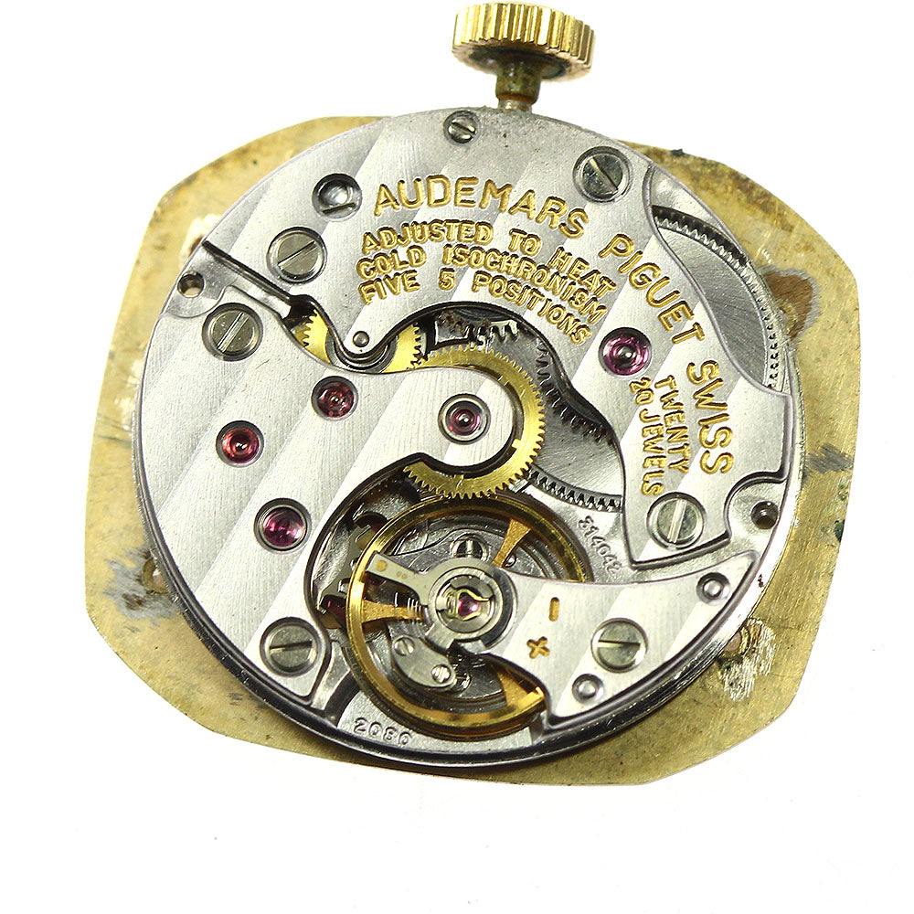 AUDEMARS PIGUET 12P diamond cal.2080 movement gold Dial Hand Winding Ladies Watch_A-226