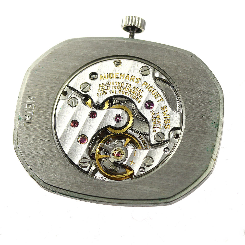 AUDEMARS PIGUET 11P diamond cal.2080 movement Silver Dial Hand Winding Men's Watch_A-239