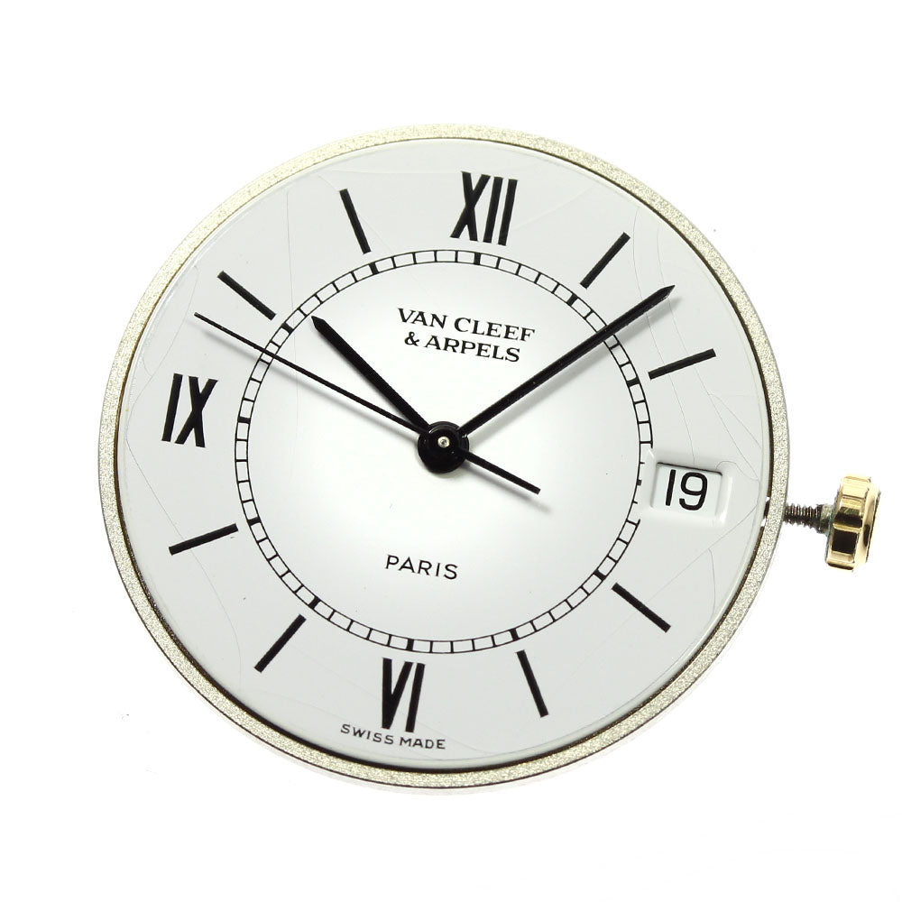 Van Cleef & Arpels date movement white Dial Quartz Men's Watch_A-71