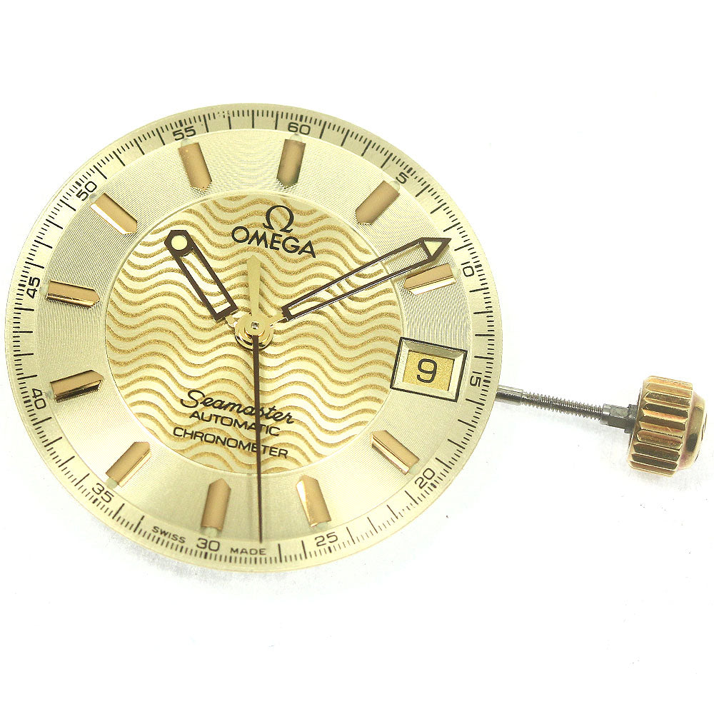 OMEGA Seamaster Date cal.1109 movement gold Dial Automatic Men's Watch_A-93