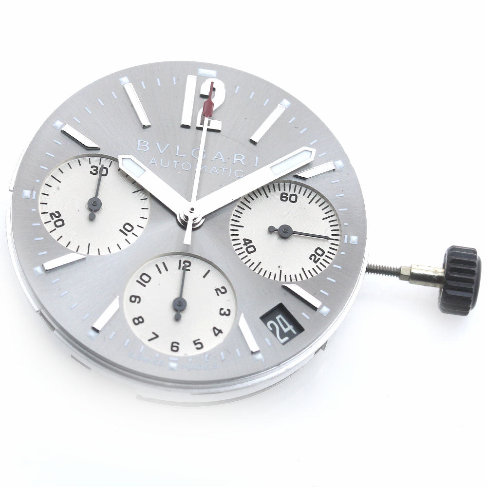 BVLGARI Movement Cal.080TEEG Date Silver / White Dial Automatic Men's Watch_BV-3