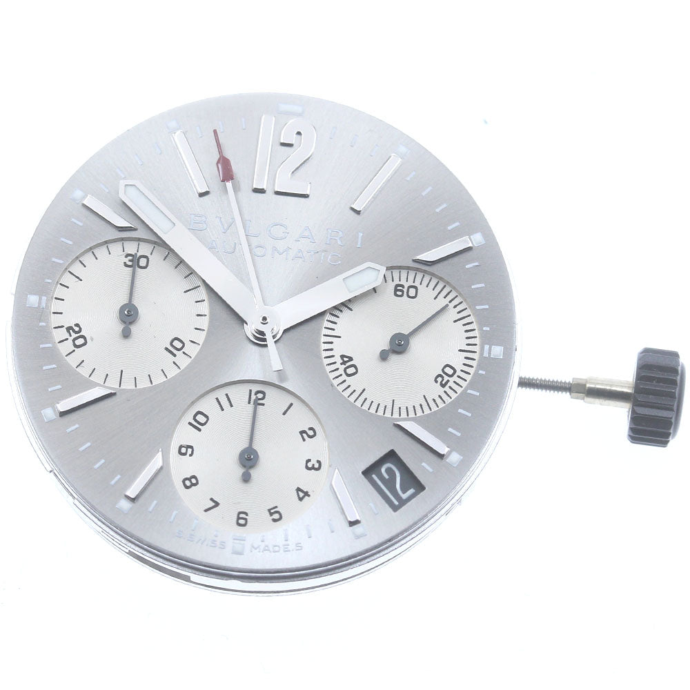 BVLGARI Cal.080-TEEG chronograph movement Silver Dial Automatic Men's Watch_BV-4