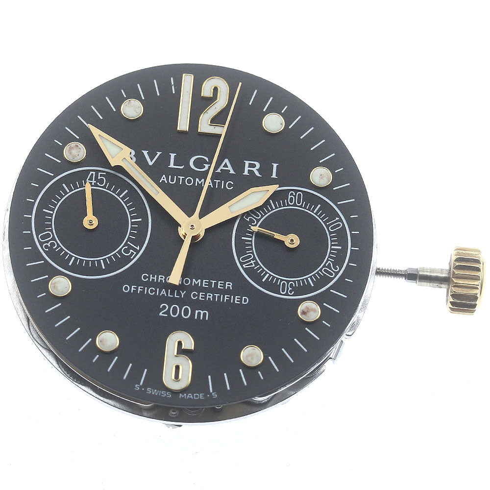 BVLGARI Chronograph cal.2282 Movement black Dial Automatic Men's Watch_BV-5
