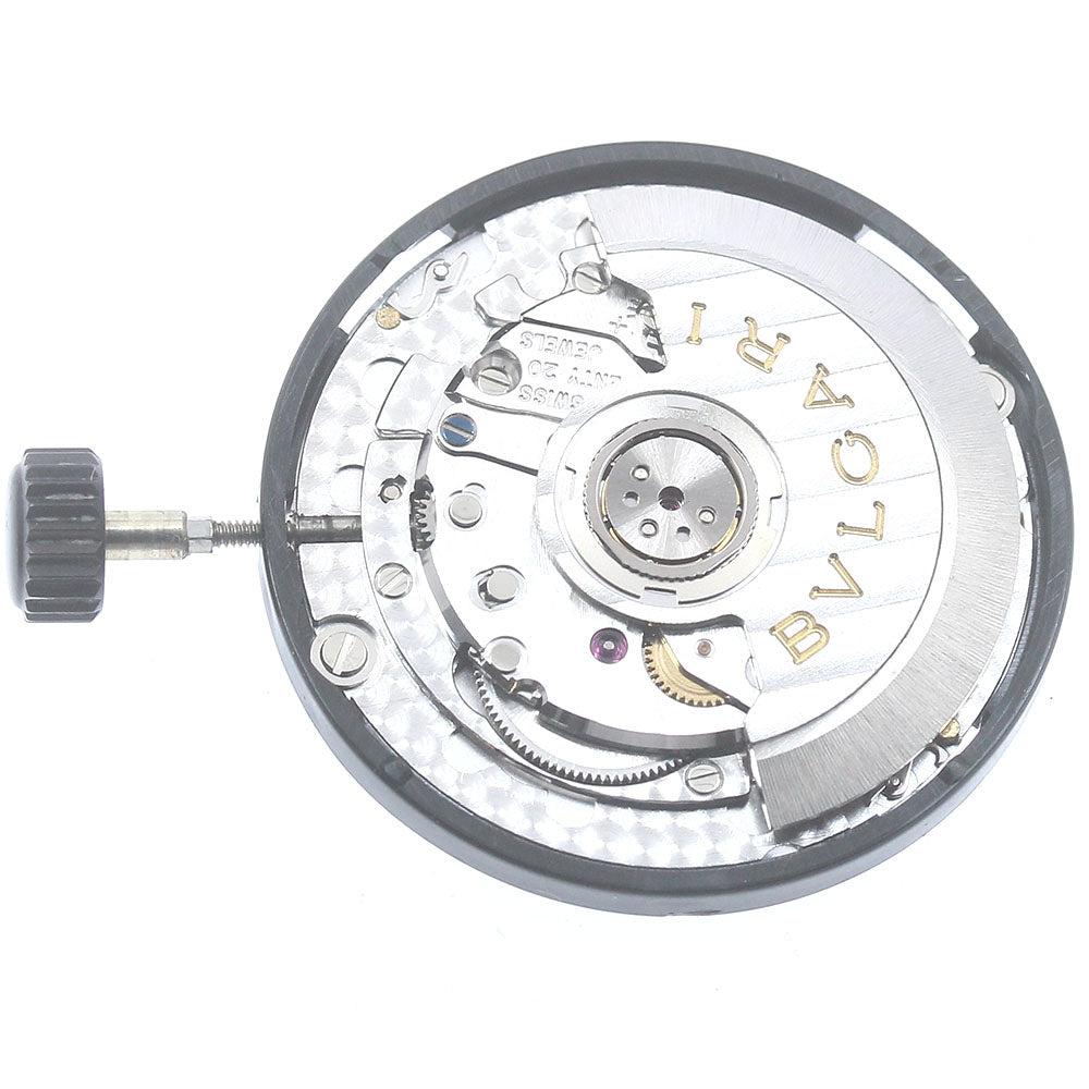 BVLGARI Cal.150-TEEM Date Movement black Dial Automatic Men's Watch_BV-8