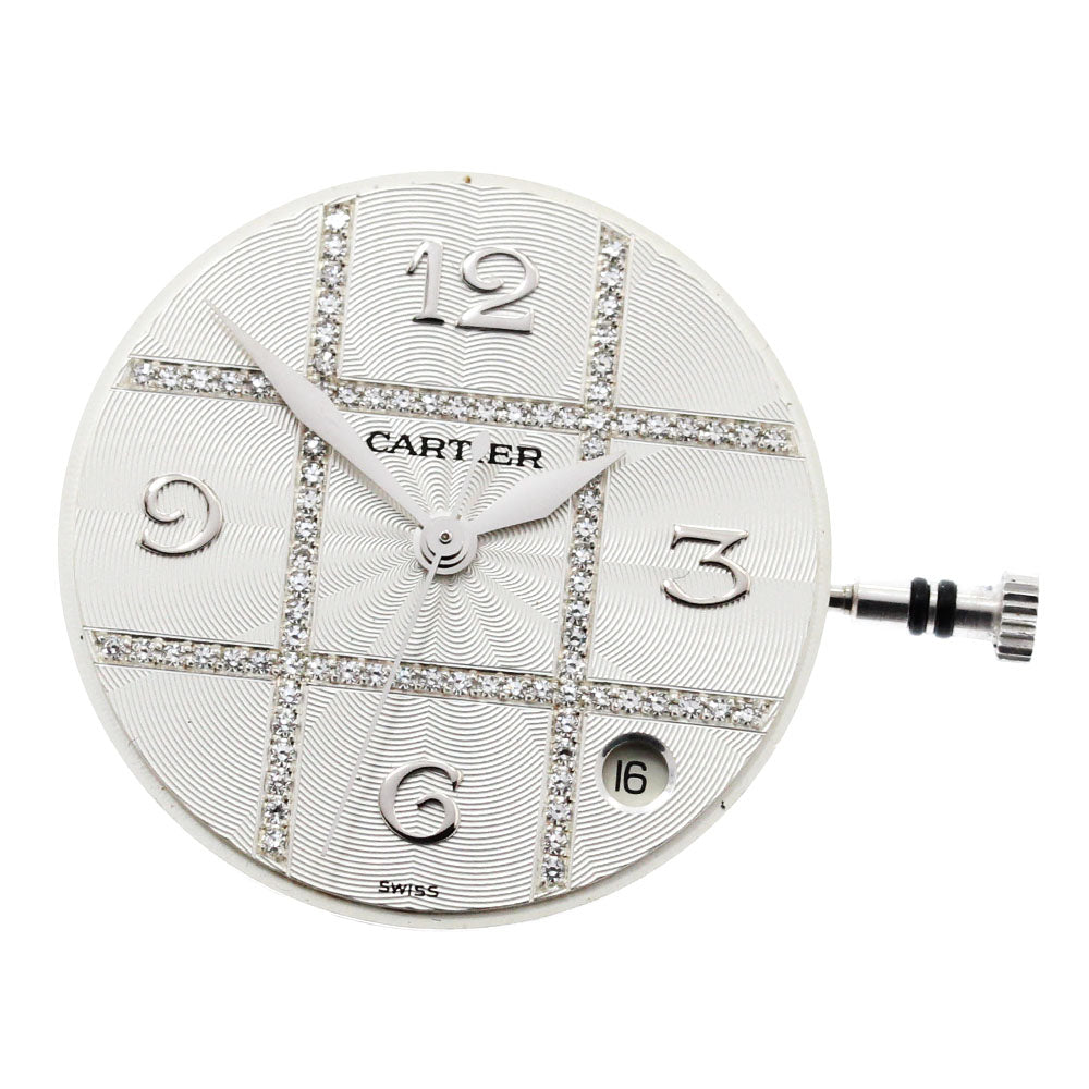 CARTIER Pasha Cal.049 Movement Diamond Silver Dial Automatic Boy's Watch_CA-10