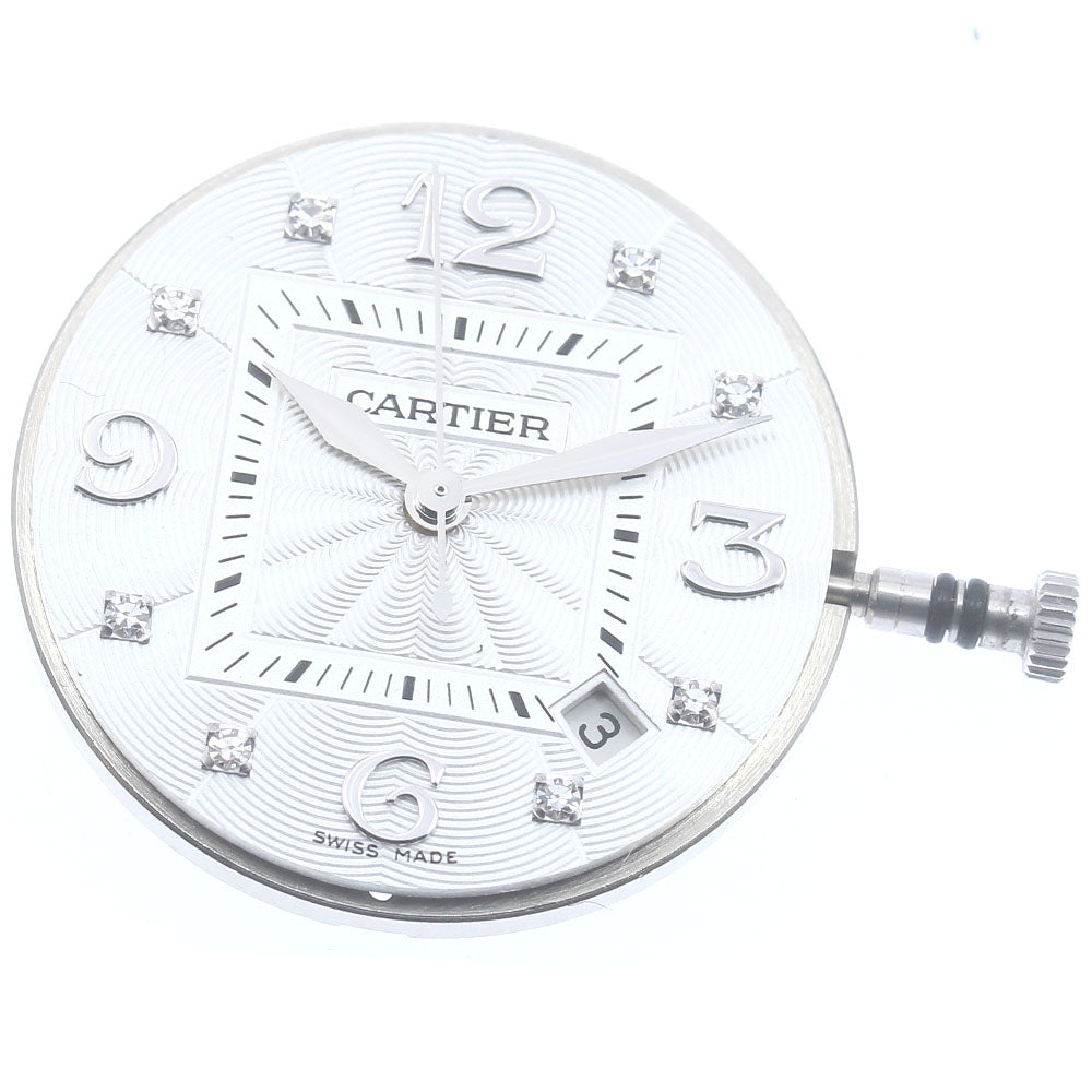 CARTIER Pasha Movement Cal.500MC 8P diamond Silver Dial Automatic Ladies Watch_CA-4