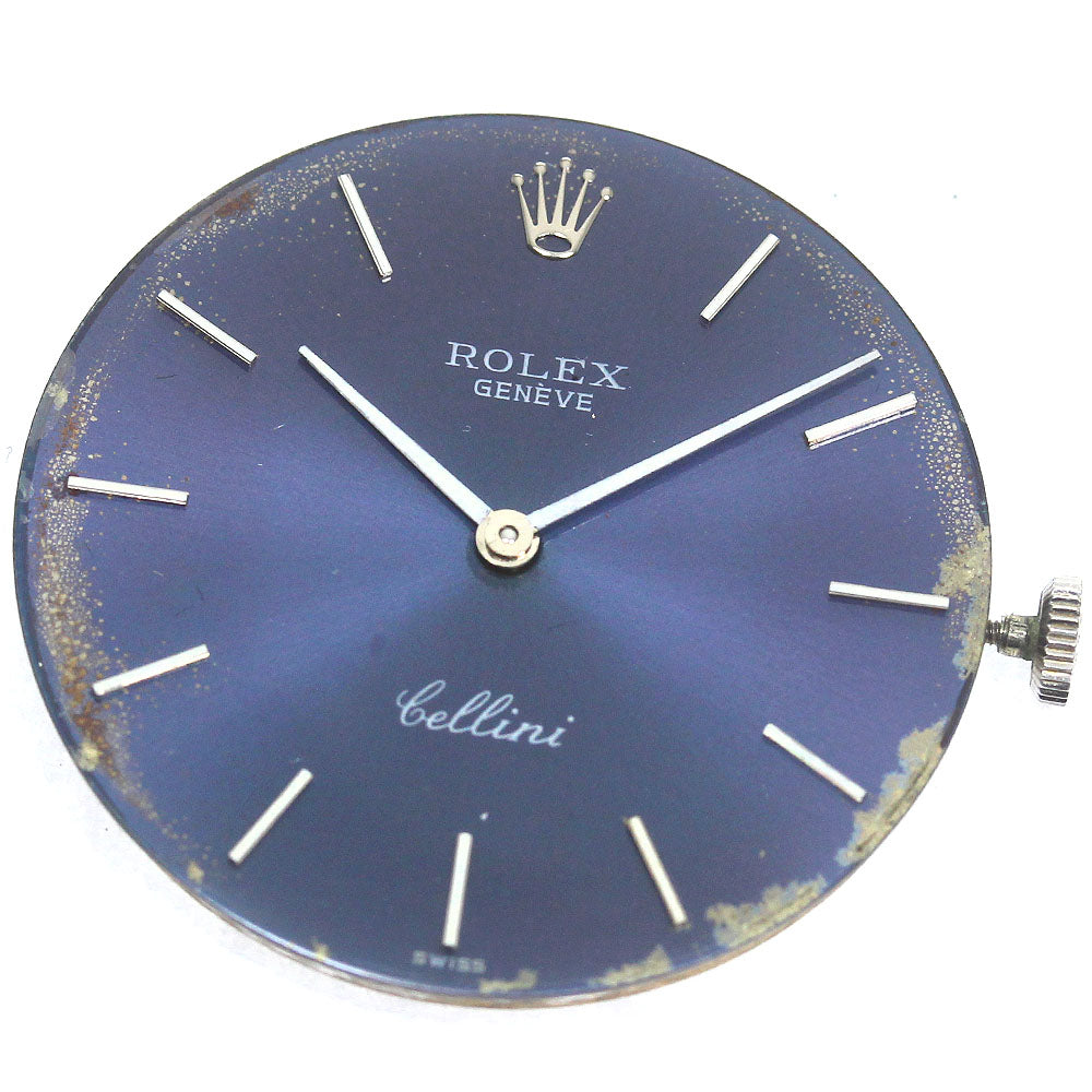 ROLEX Cellini Movement Cal.1600 blue Dial Hand Winding Men's Watch_D-35