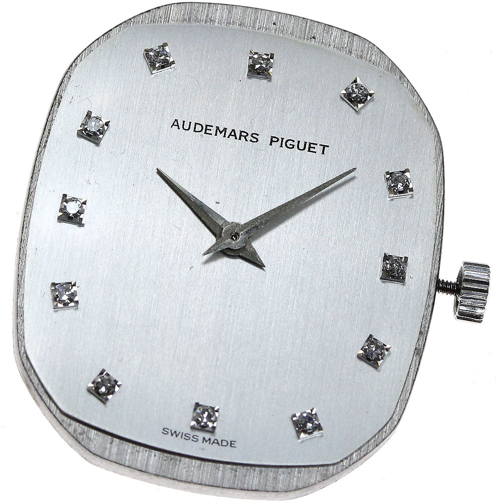 AUDEMARS PIGUET 12P diamond cal.2080 movement Silver Dial Hand Winding Men's Watch_D-36