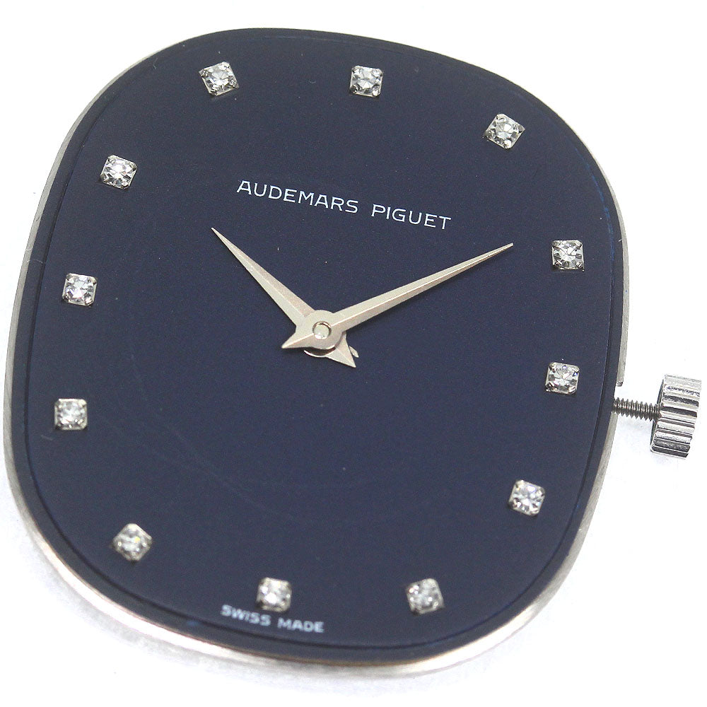 AUDEMARS PIGUET 12P diamond cal.2612 movement black Dial Quartz Men's Watch_D-46