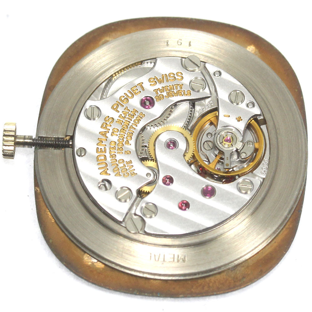 AUDEMARS PIGUET 12P diamond cal.2080 movement Navy Dial Hand Winding Men's Watch_D-54