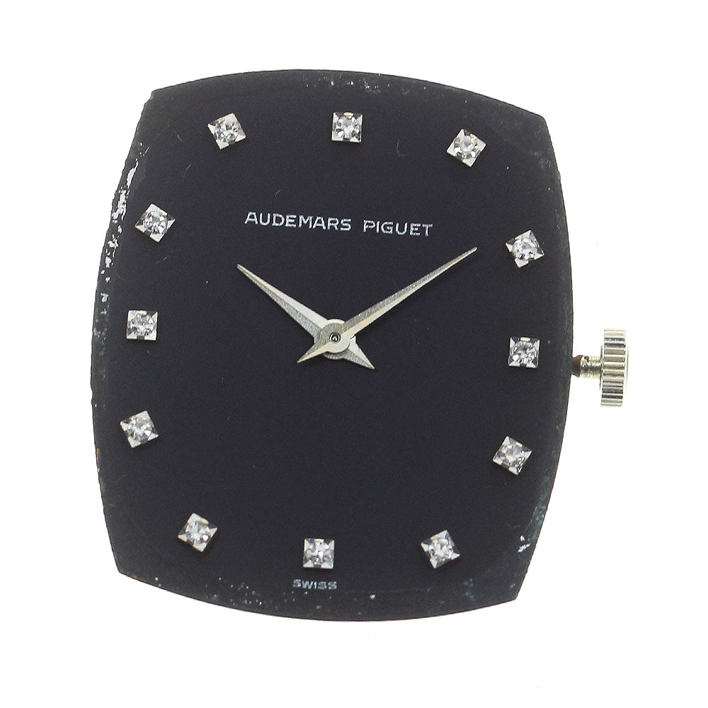 AUDEMARS PIGUET 12P diamond cal.2080 movement black Dial Hand Winding Men's Watch_D-94